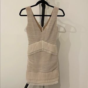 BCBGMAXAZRIA Blush Tulle Layer Mini Dress XXS